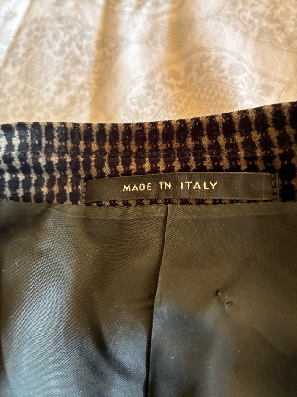 ARMANI COLLEZIONI BLACK CHECK GIORGIO BLAZER SIZE 42R - Picture 4 of 6